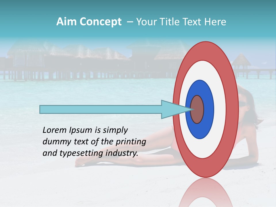 Tropical Water Tahiti PowerPoint Template