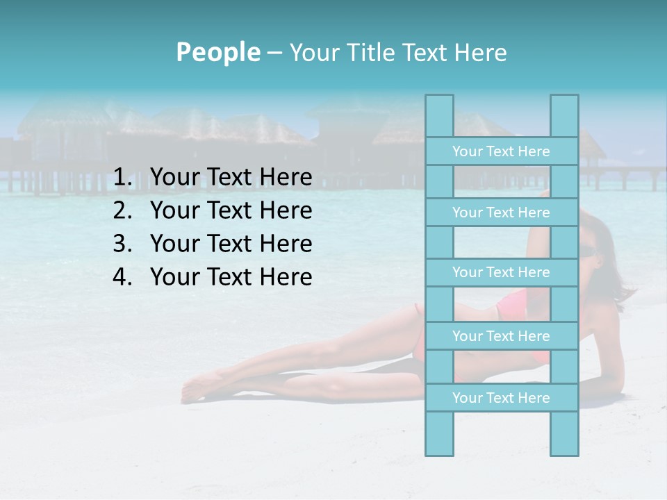 Tropical Water Tahiti PowerPoint Template