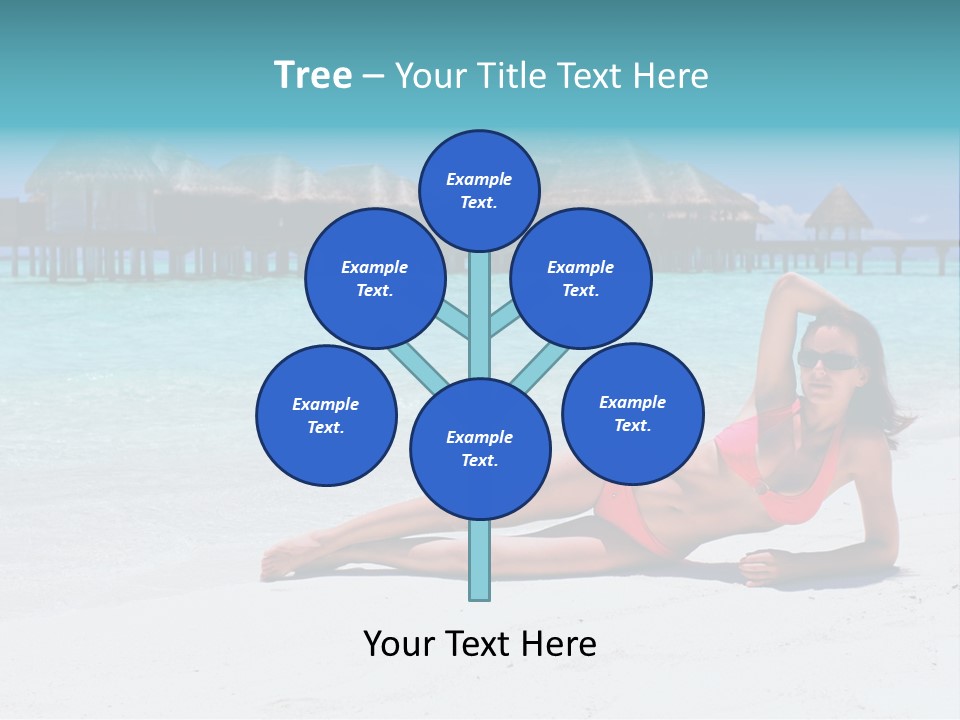 Tropical Water Tahiti PowerPoint Template