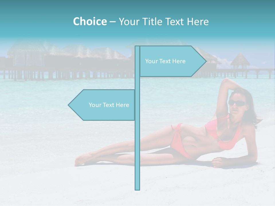 Tropical Water Tahiti PowerPoint Template