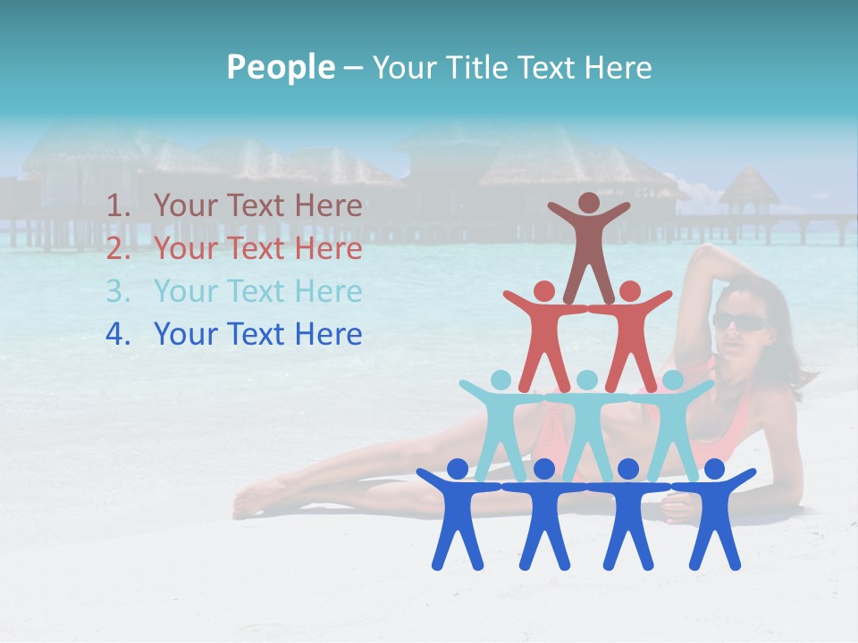 Tropical Water Tahiti PowerPoint Template