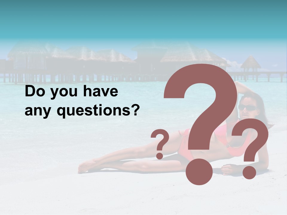 Tropical Water Tahiti PowerPoint Template