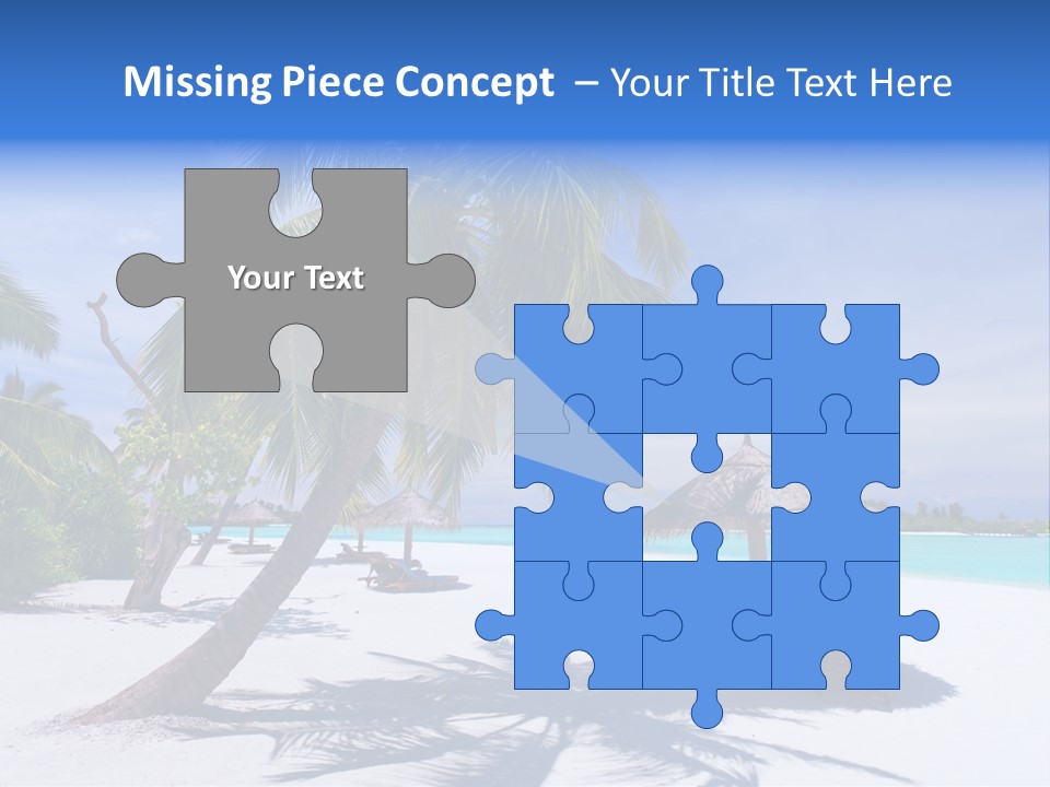 Blue Holiday Getaway PowerPoint Template