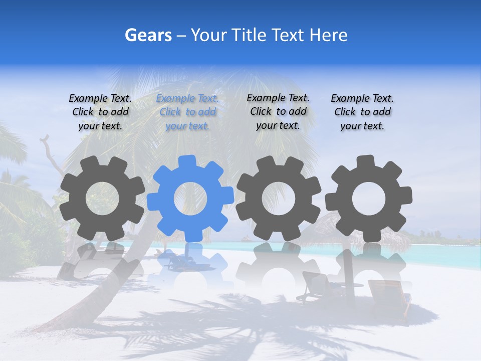 Blue Holiday Getaway PowerPoint Template