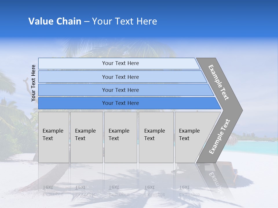 Blue Holiday Getaway PowerPoint Template