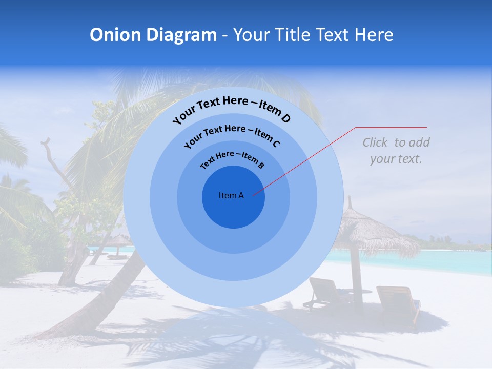 Blue Holiday Getaway PowerPoint Template