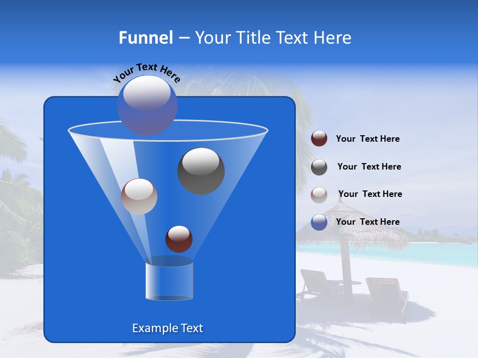 Blue Holiday Getaway PowerPoint Template