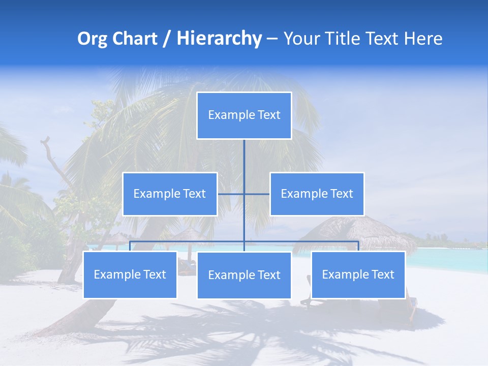 Blue Holiday Getaway PowerPoint Template