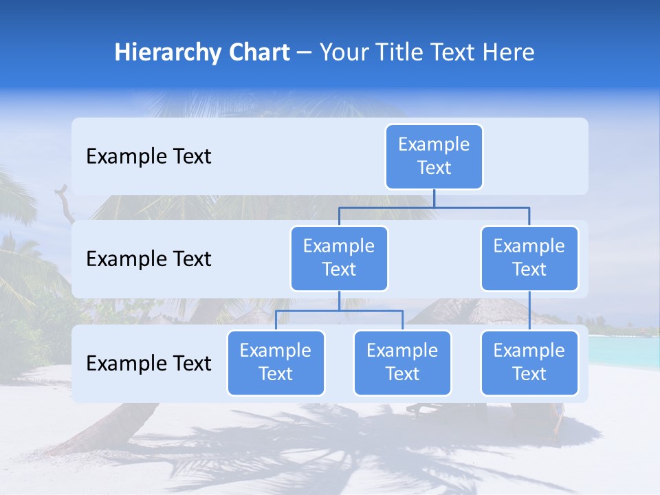 Blue Holiday Getaway PowerPoint Template