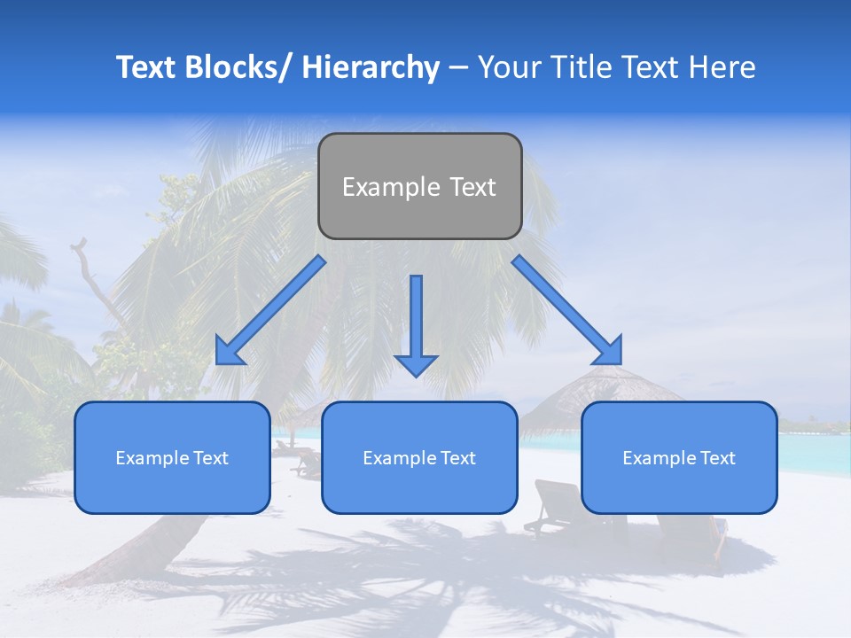 Blue Holiday Getaway PowerPoint Template