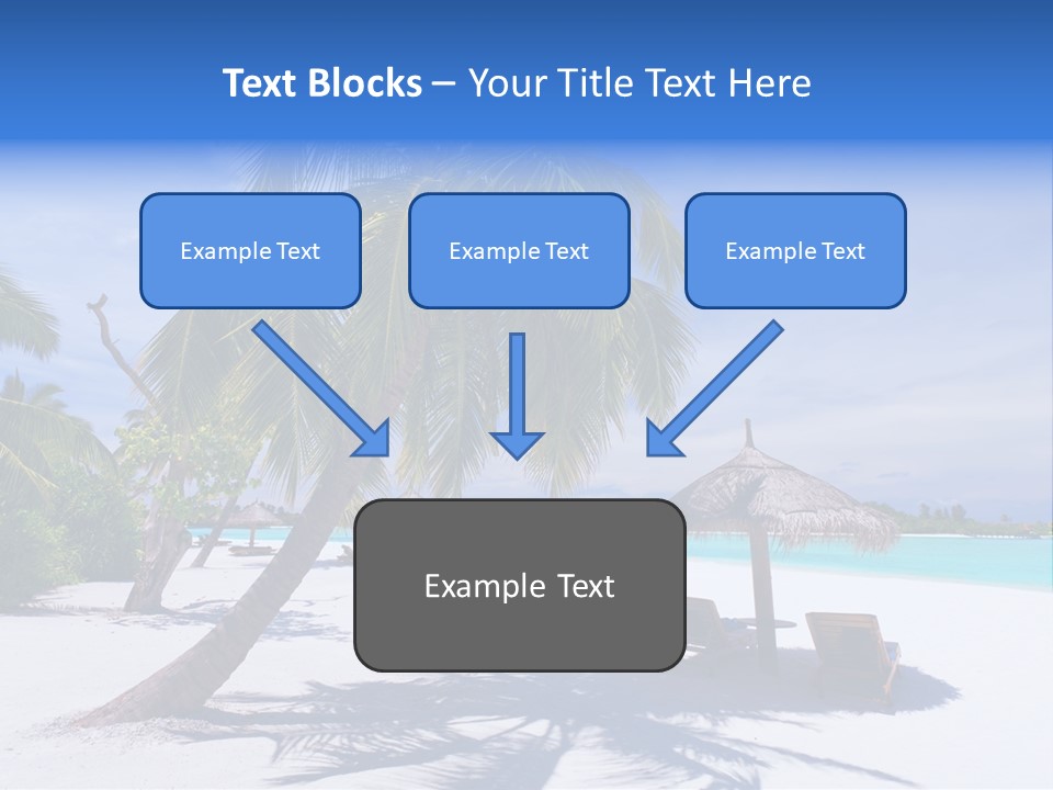 Blue Holiday Getaway PowerPoint Template