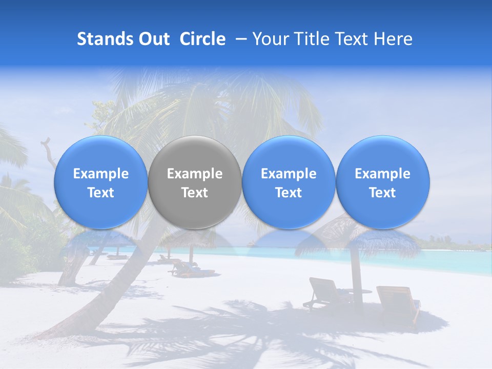 Blue Holiday Getaway PowerPoint Template