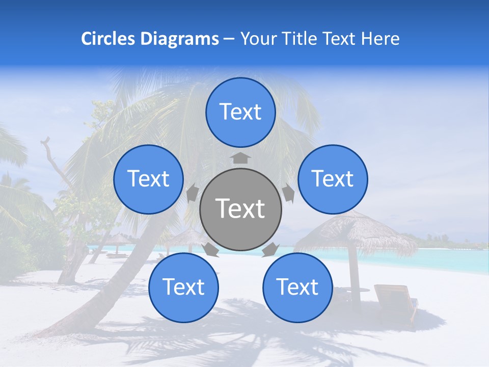 Blue Holiday Getaway PowerPoint Template