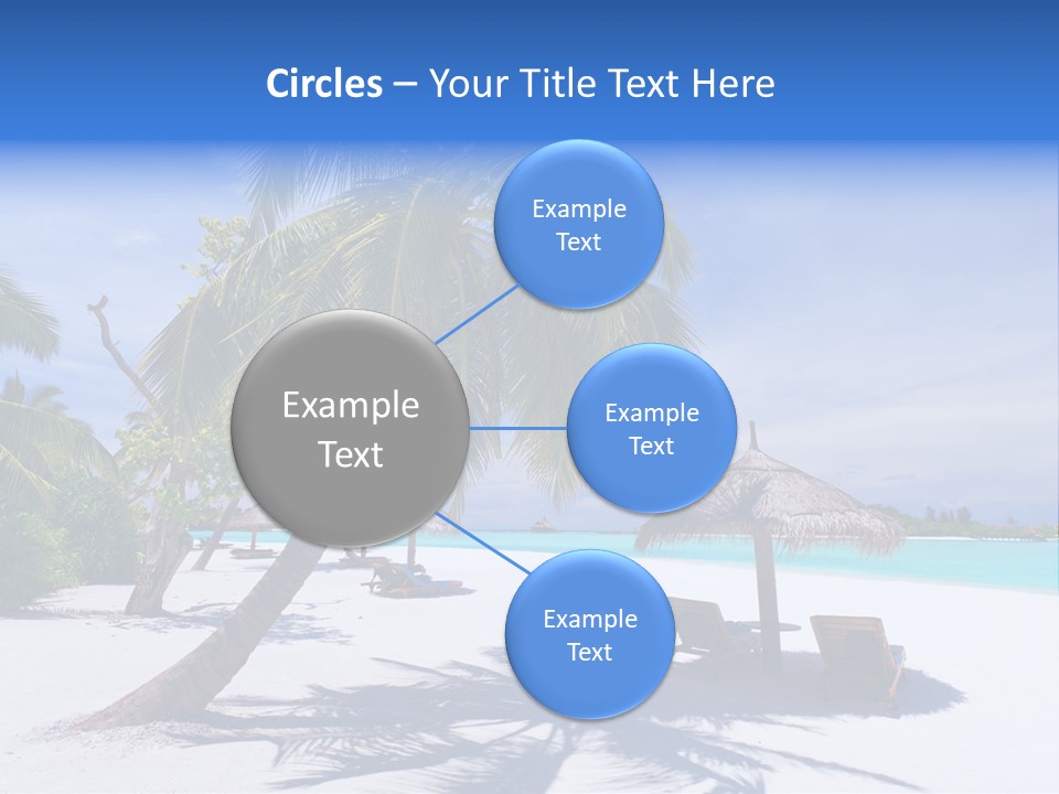 Blue Holiday Getaway PowerPoint Template