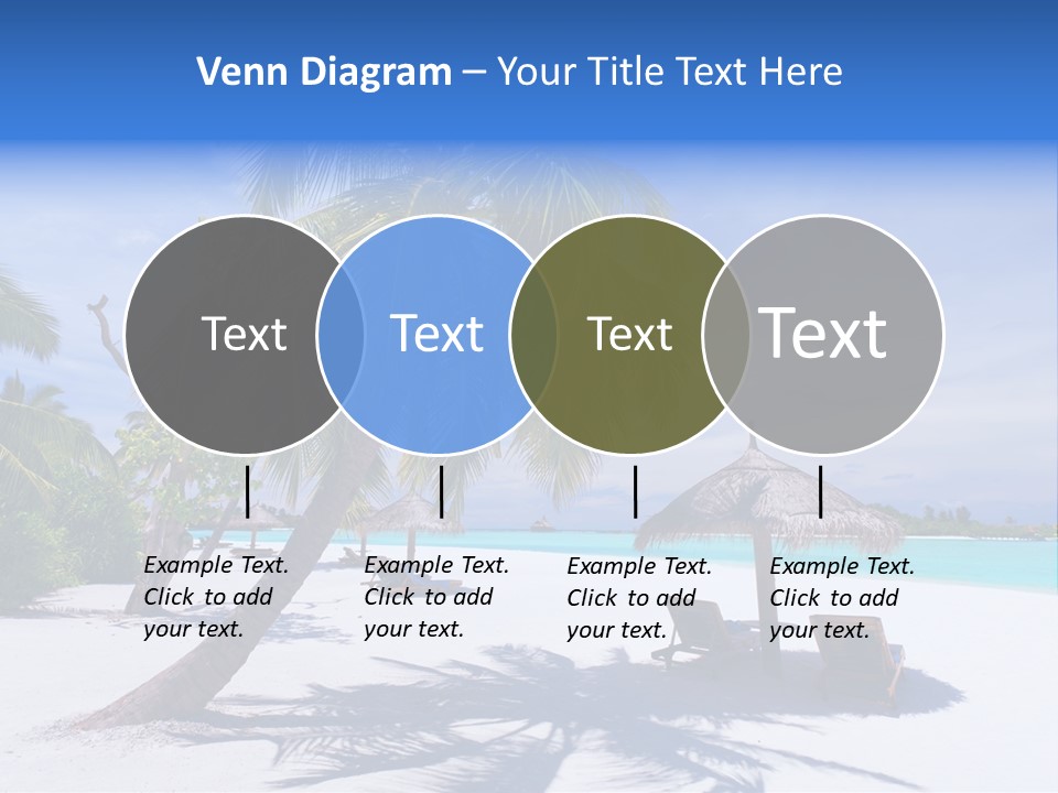 Blue Holiday Getaway PowerPoint Template