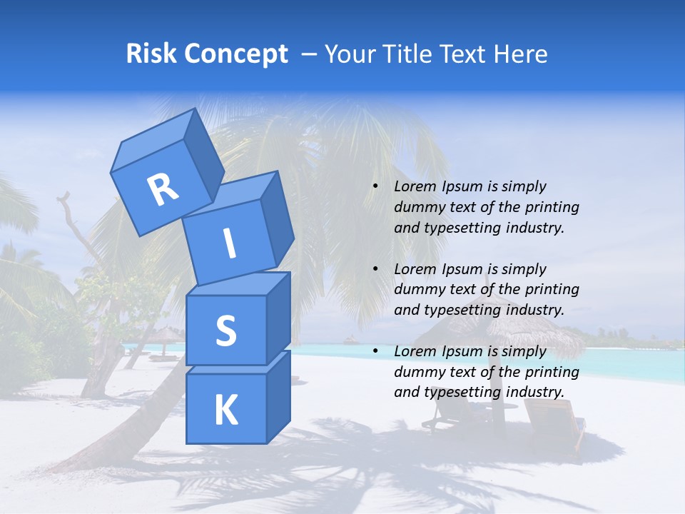 Blue Holiday Getaway PowerPoint Template