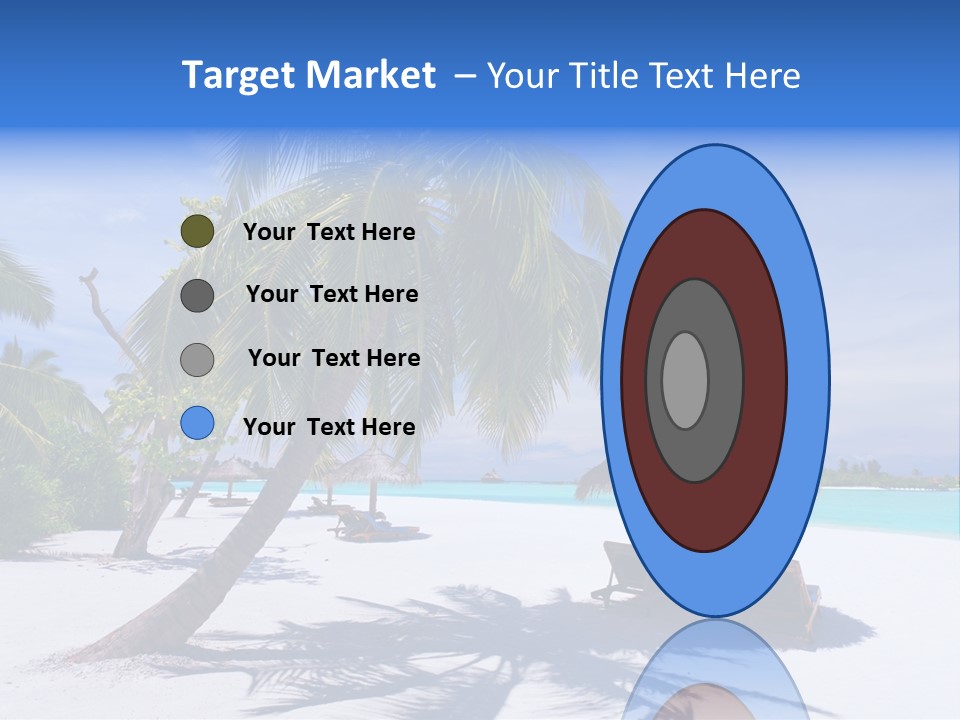 Blue Holiday Getaway PowerPoint Template