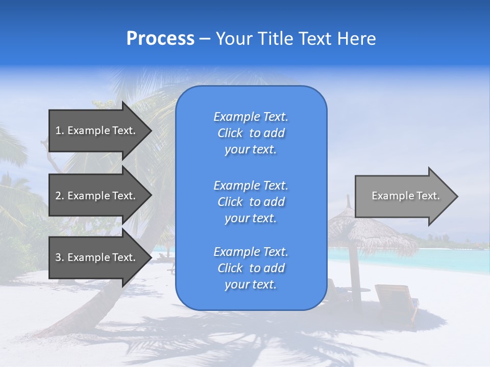 Blue Holiday Getaway PowerPoint Template