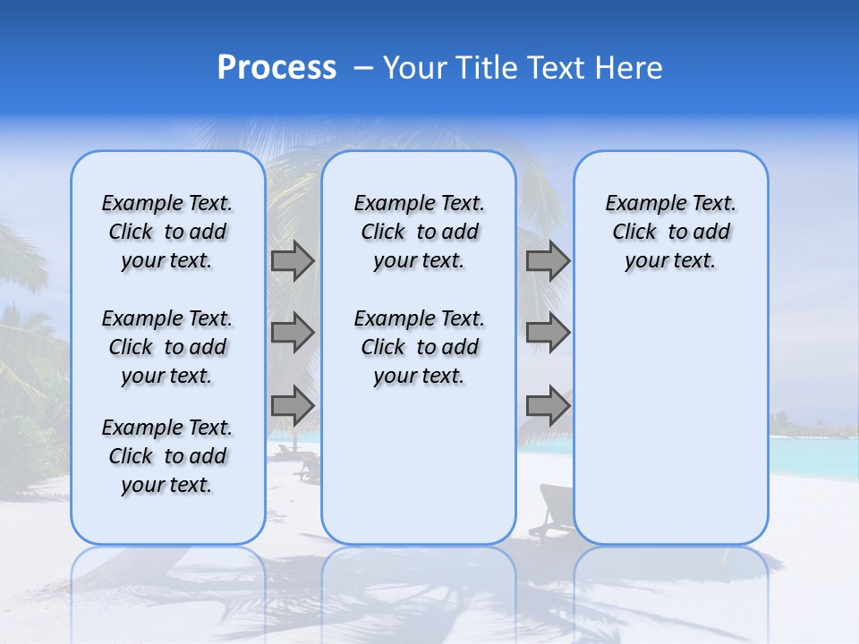 Blue Holiday Getaway PowerPoint Template
