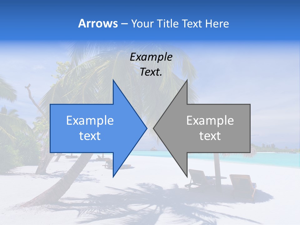 Blue Holiday Getaway PowerPoint Template