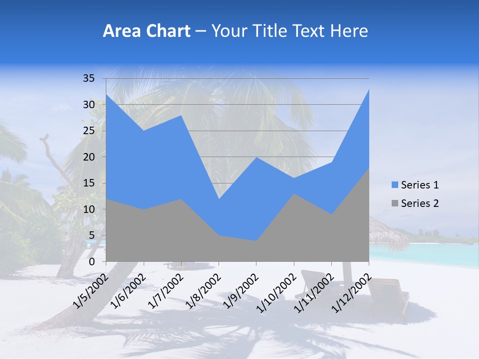 Blue Holiday Getaway PowerPoint Template