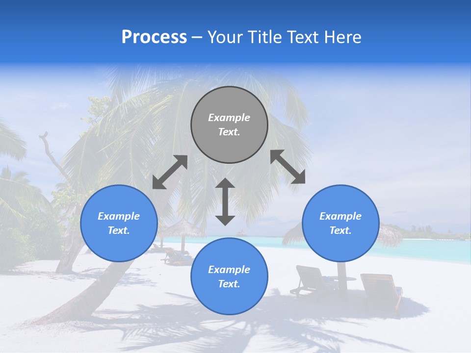 Blue Holiday Getaway PowerPoint Template
