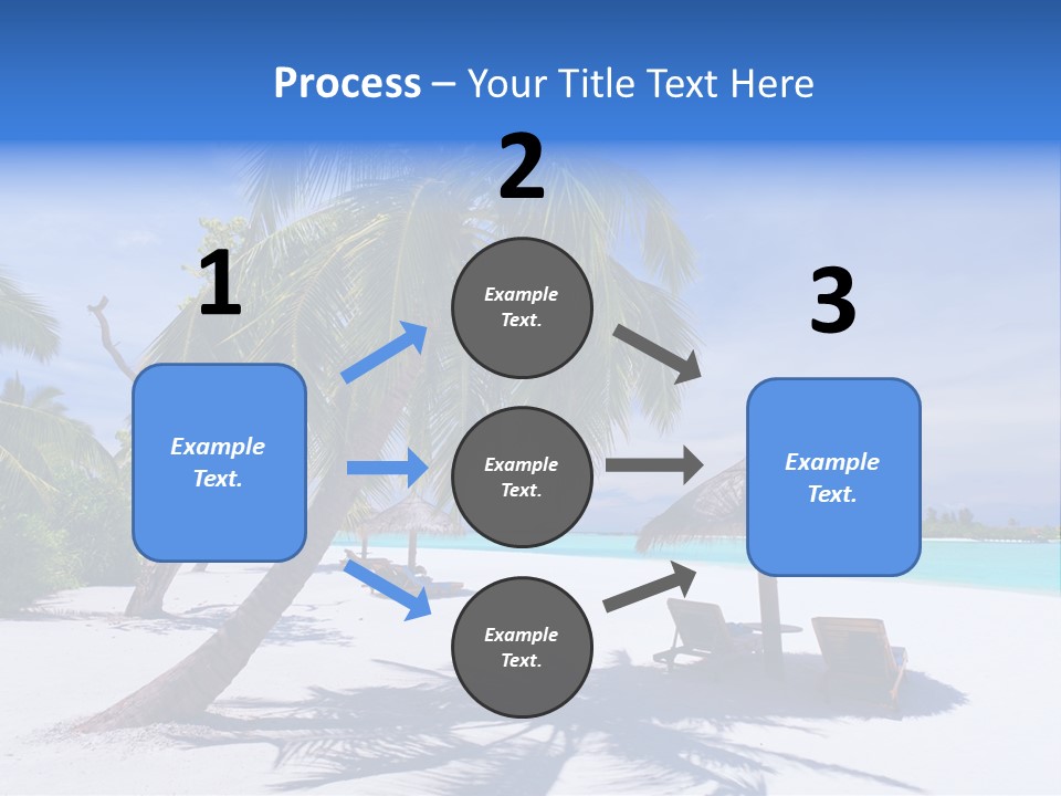 Blue Holiday Getaway PowerPoint Template