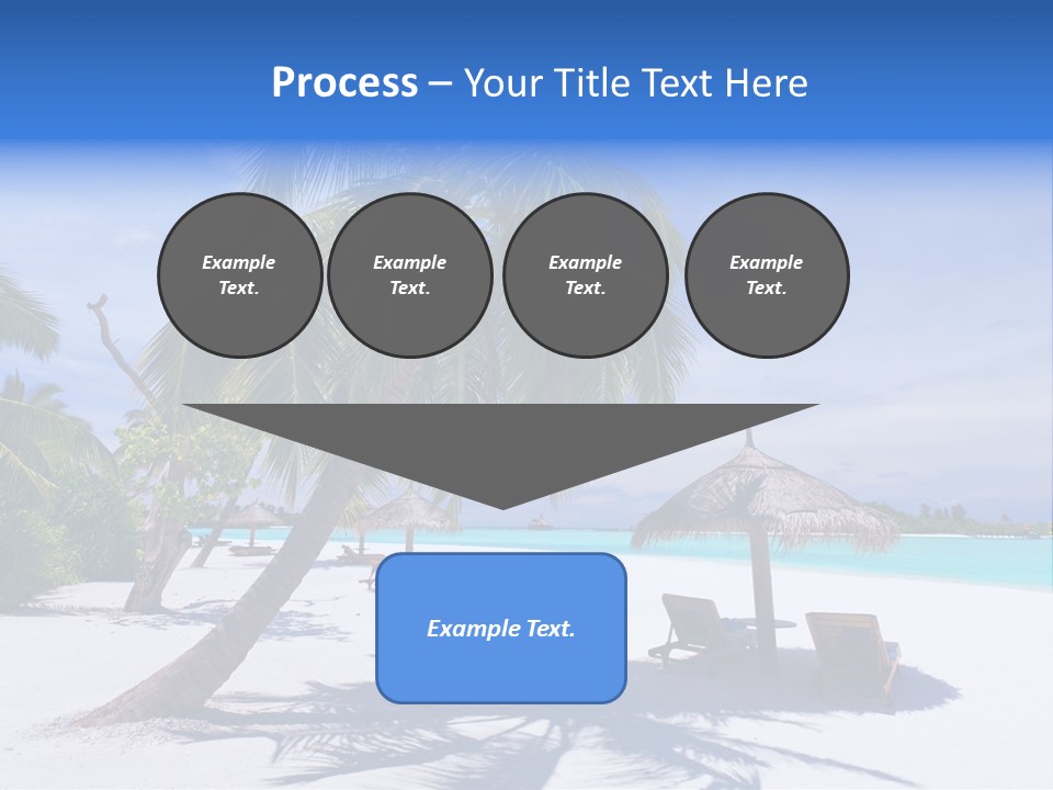 Blue Holiday Getaway PowerPoint Template