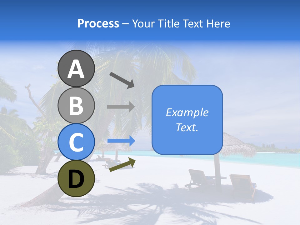 Blue Holiday Getaway PowerPoint Template