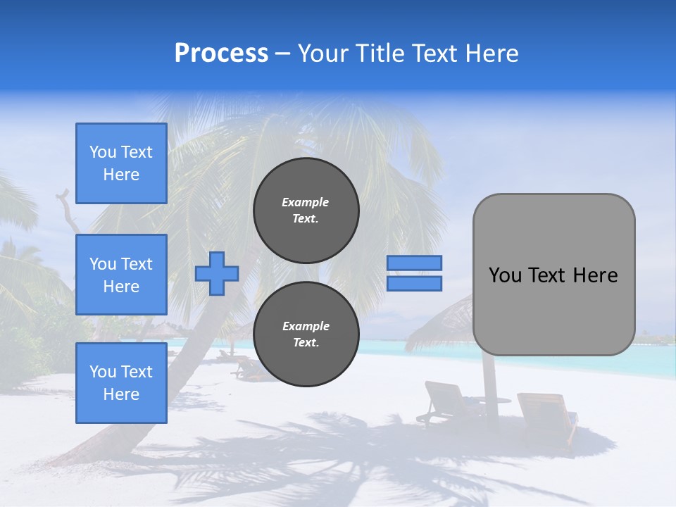 Blue Holiday Getaway PowerPoint Template