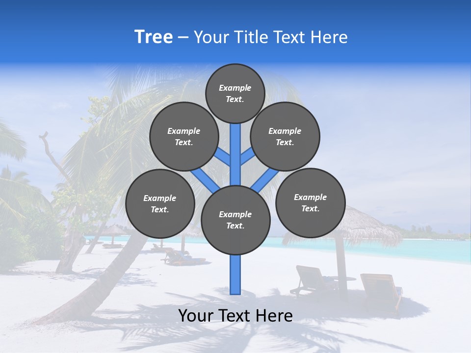 Blue Holiday Getaway PowerPoint Template