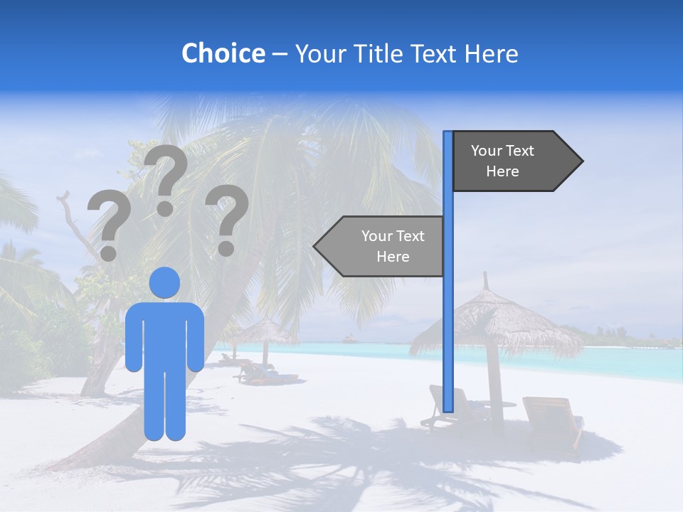 Blue Holiday Getaway PowerPoint Template