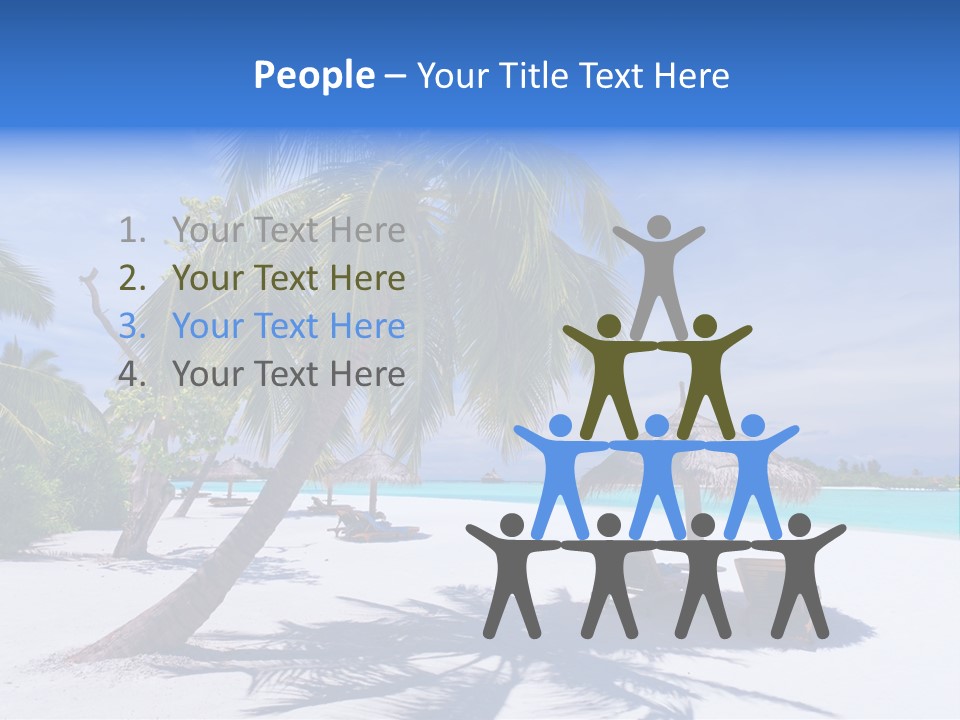 Blue Holiday Getaway PowerPoint Template