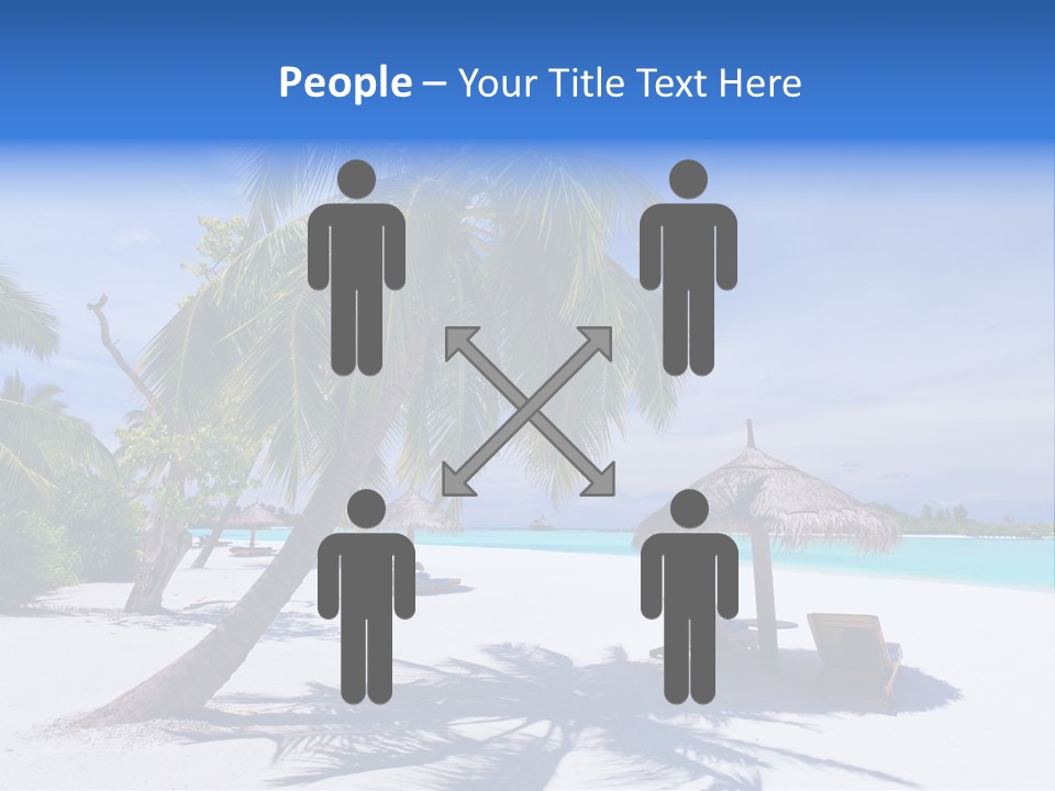 Blue Holiday Getaway PowerPoint Template