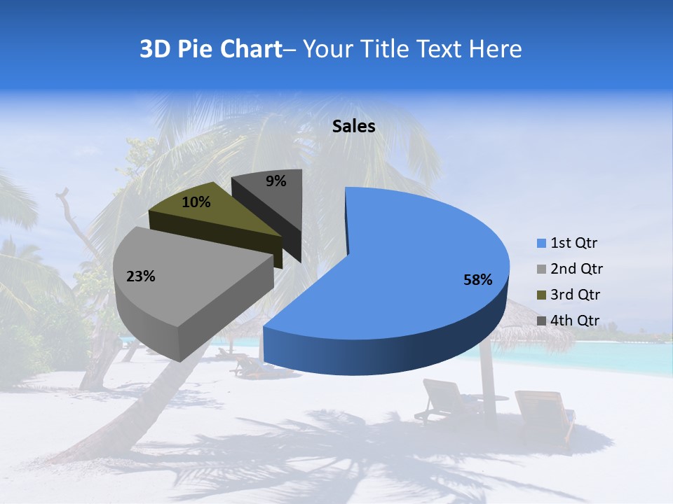 Blue Holiday Getaway PowerPoint Template