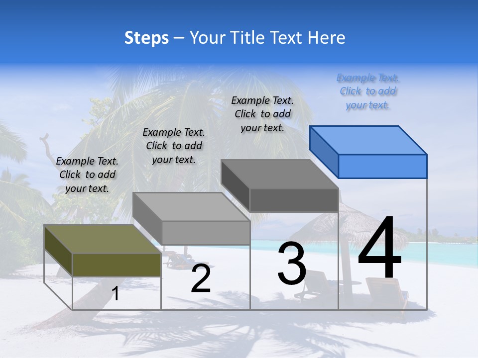 Blue Holiday Getaway PowerPoint Template