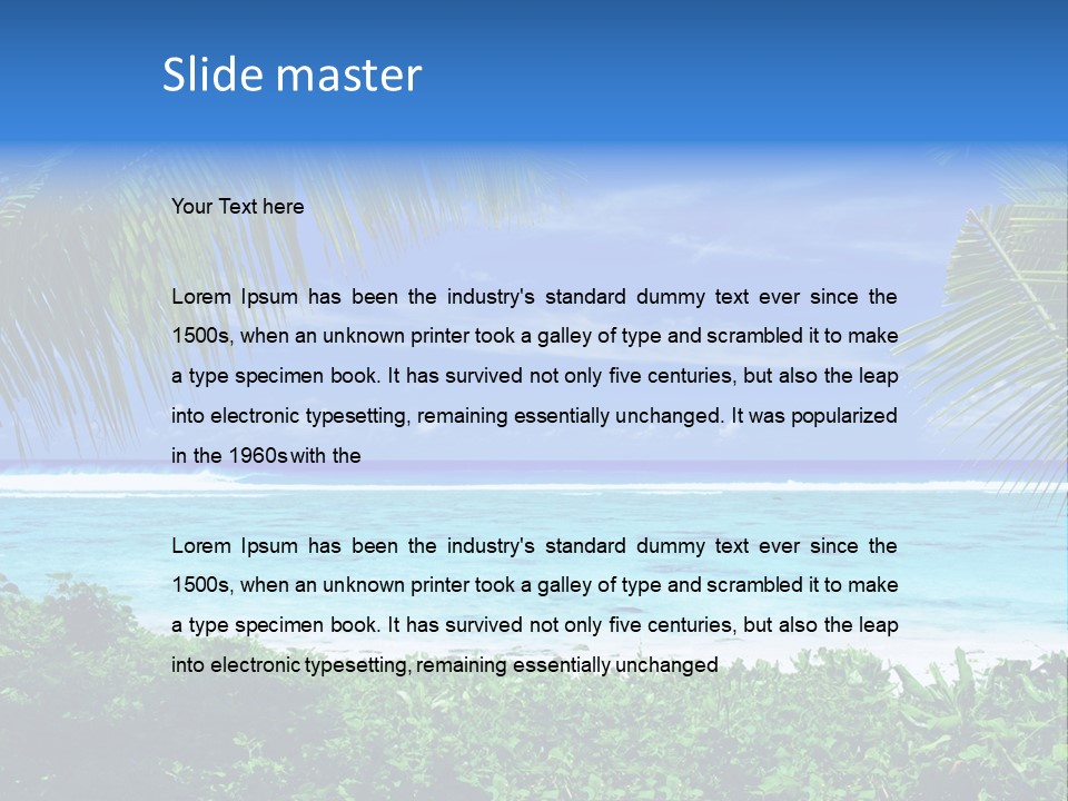 Background Destinations Summer PowerPoint Template