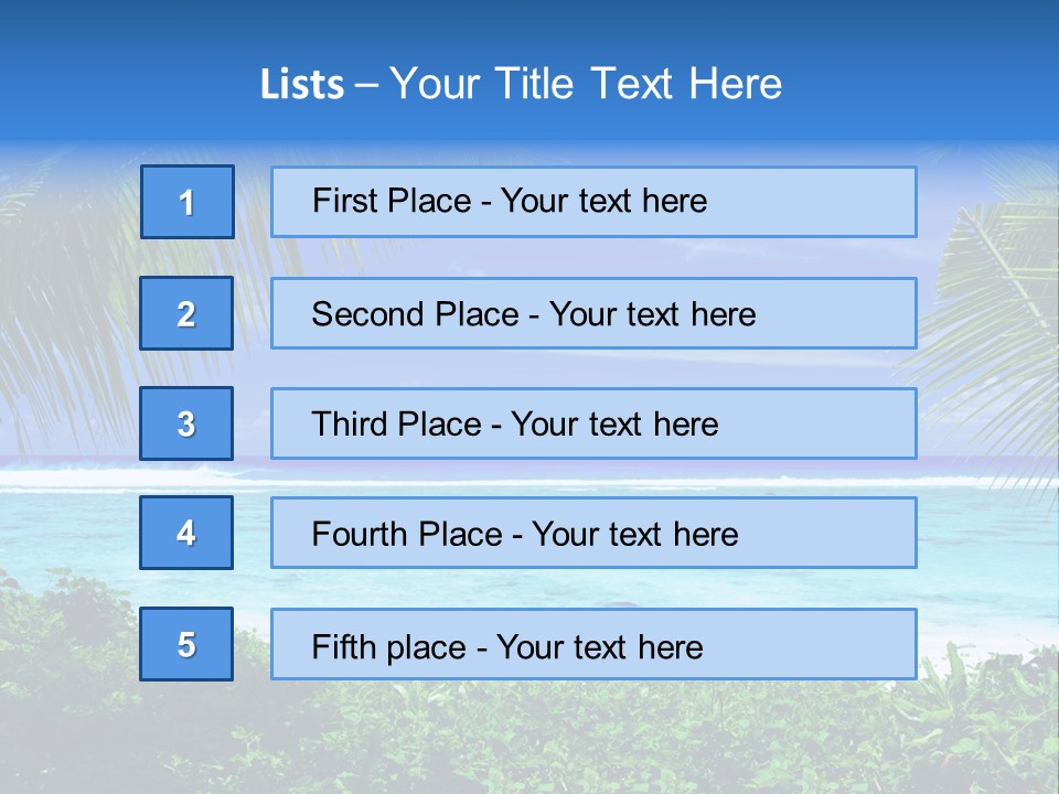Background Destinations Summer PowerPoint Template