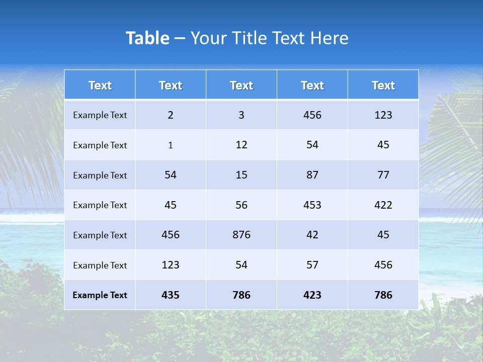 Background Destinations Summer PowerPoint Template