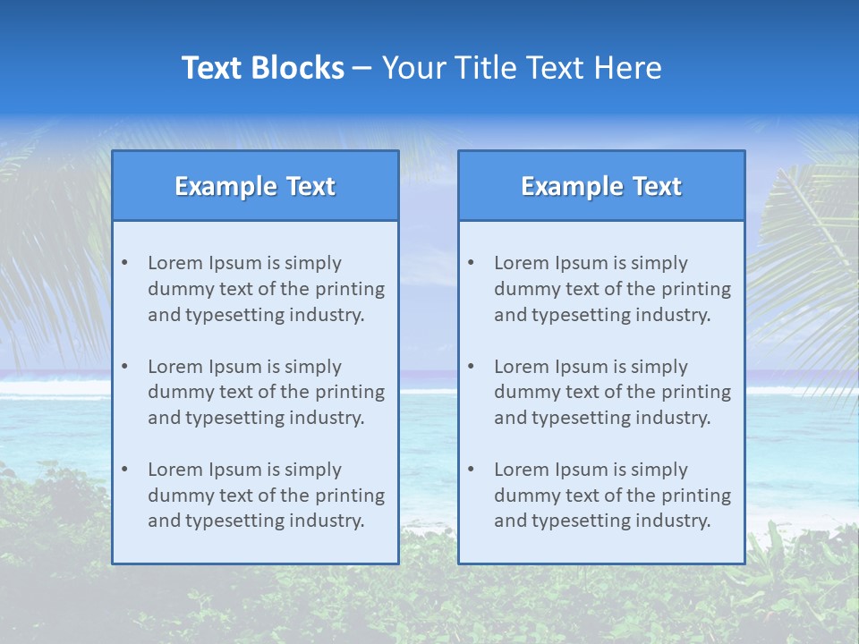Background Destinations Summer PowerPoint Template