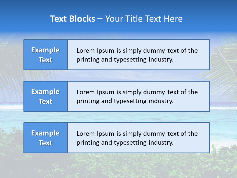 Background Destinations Summer PowerPoint Template