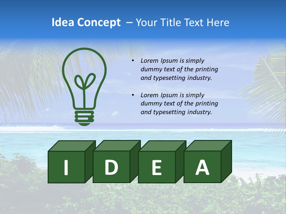 Background Destinations Summer PowerPoint Template