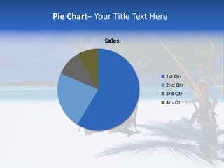 Blue Tropical Coastline PowerPoint Template