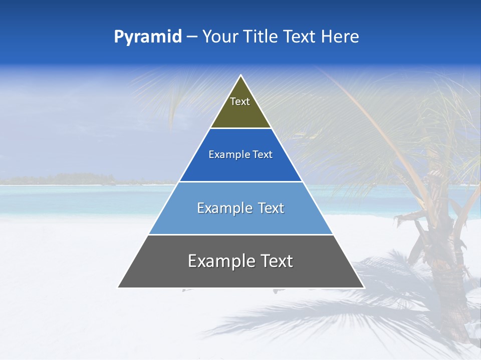 Blue Tropical Coastline PowerPoint Template