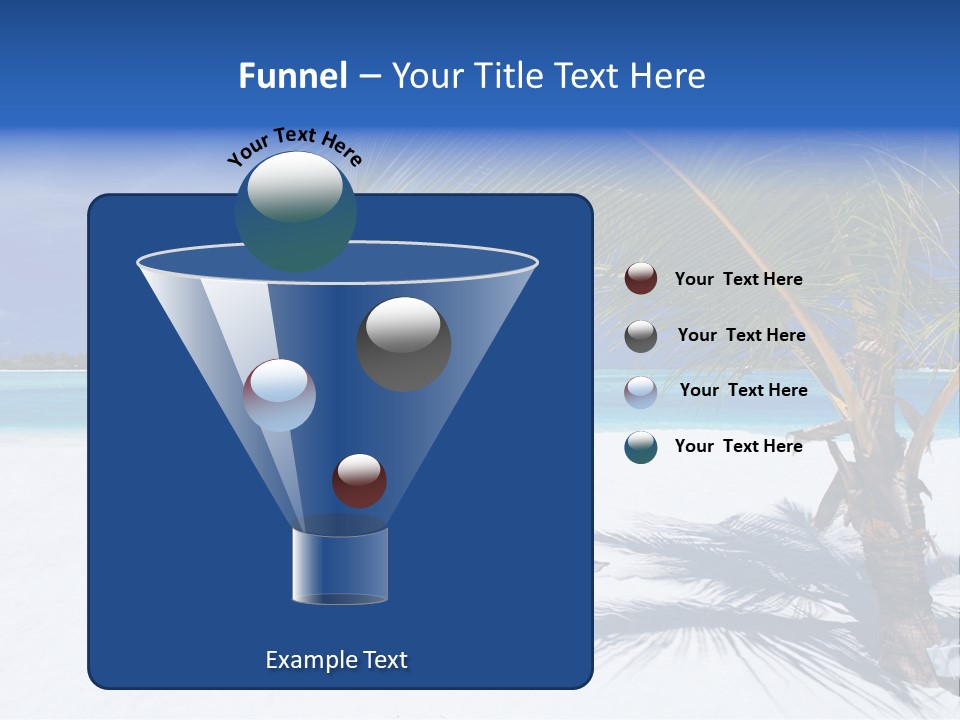 Blue Tropical Coastline PowerPoint Template