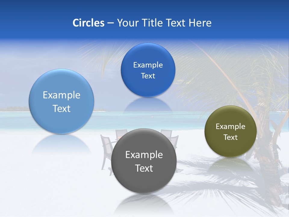 Blue Tropical Coastline PowerPoint Template