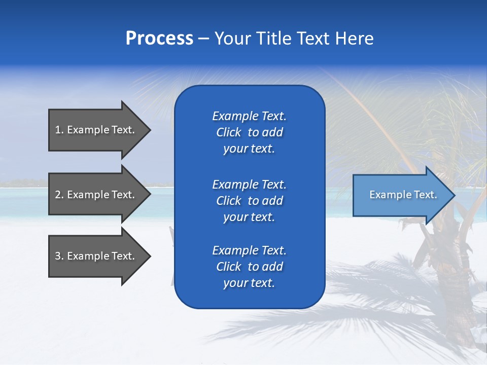 Blue Tropical Coastline PowerPoint Template