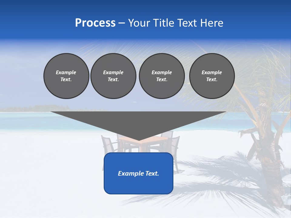 Blue Tropical Coastline PowerPoint Template