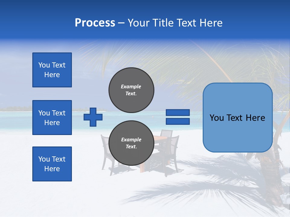 Blue Tropical Coastline PowerPoint Template