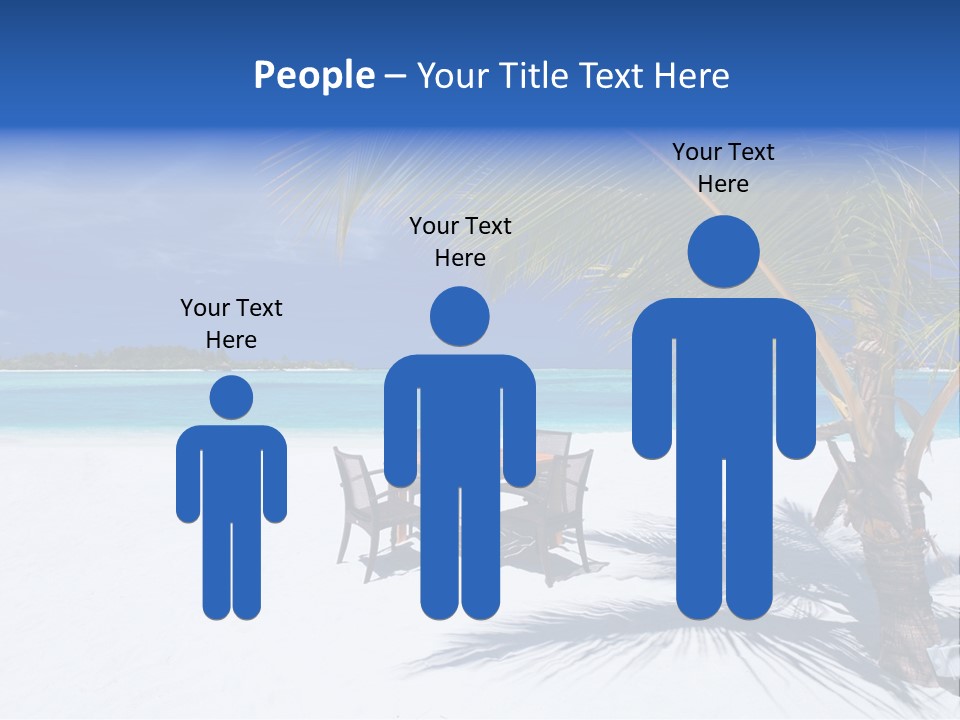 Blue Tropical Coastline PowerPoint Template